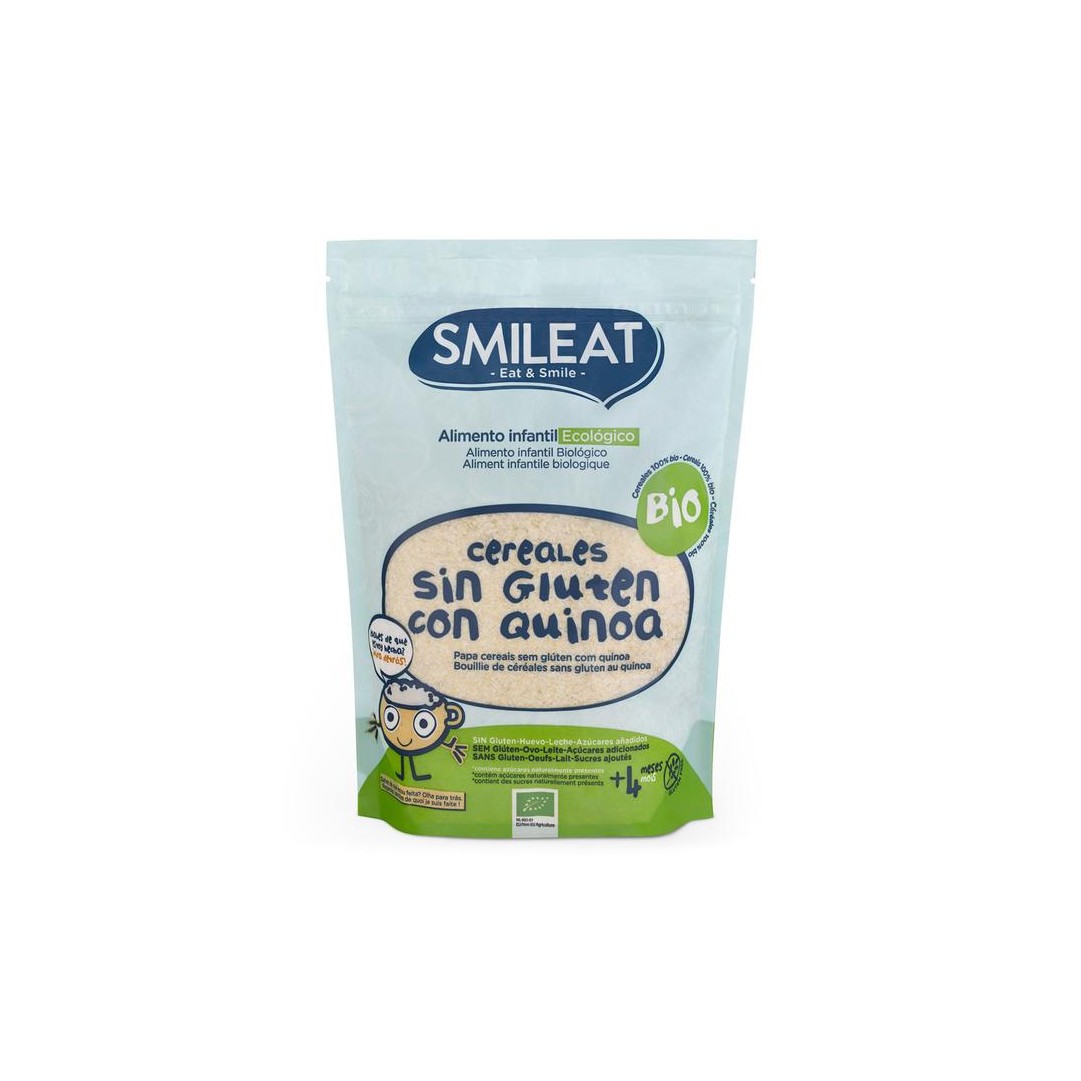 Papilla Ecológica cereales sin gluten con quinoa Smileat