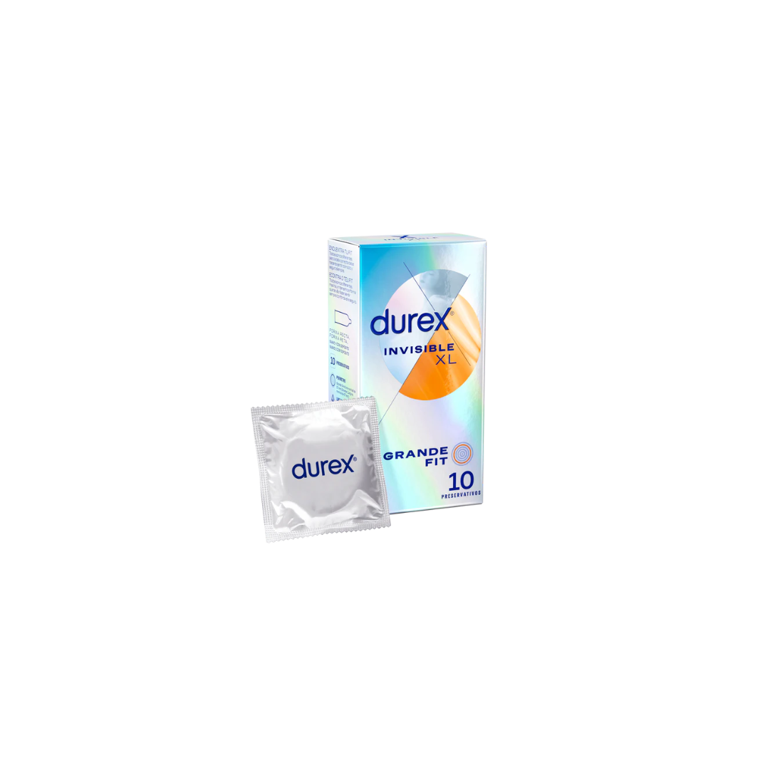 Durex Invisible XL Grande Fit 10 Preservativos