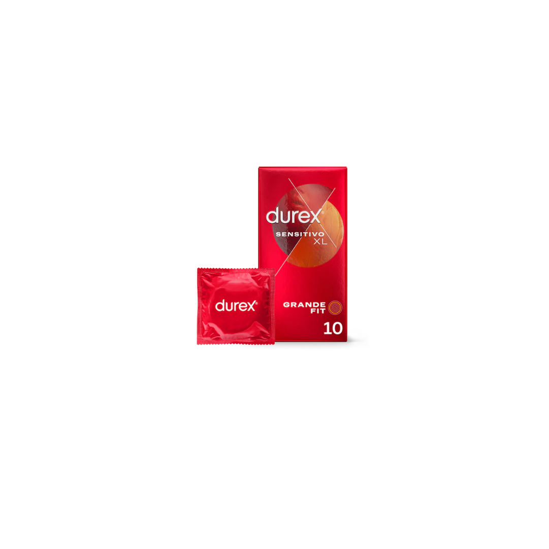Durex Sensitivo XL Grande Fit 10 Preservativos - Farmacia Puntual